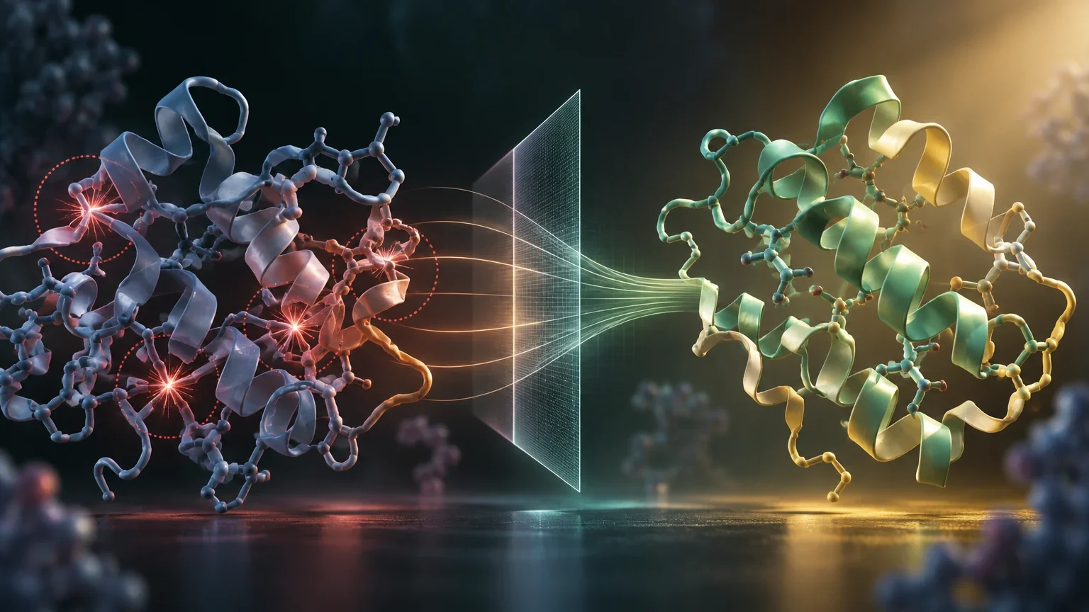 Un preprint propone corregir estructuras biomoleculares generadas por IA durante la inferencia
