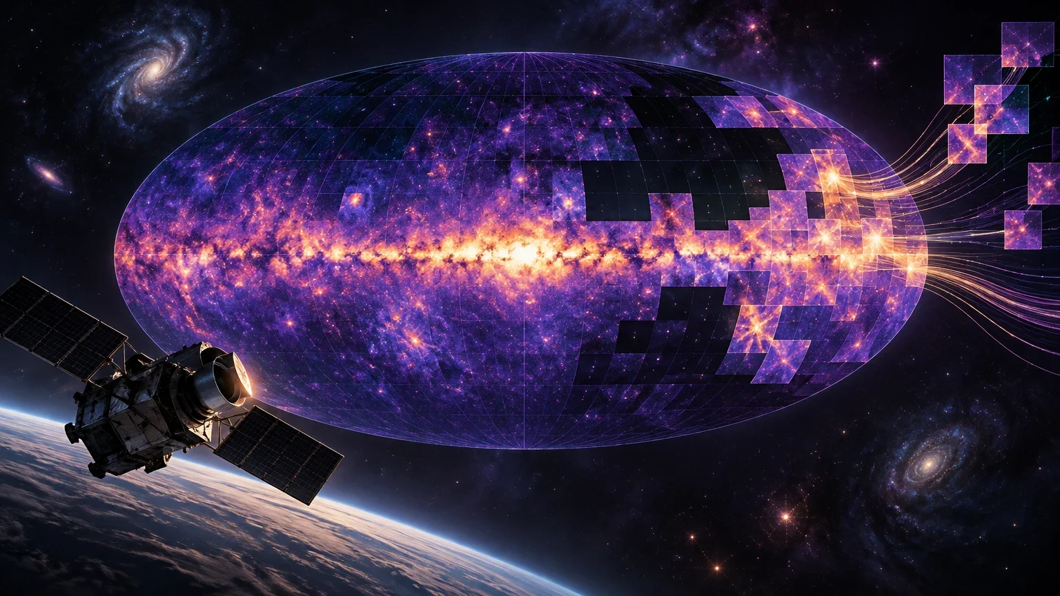 Agentes de IA ayudan a completar un mapa ultravioleta de todo el cielo